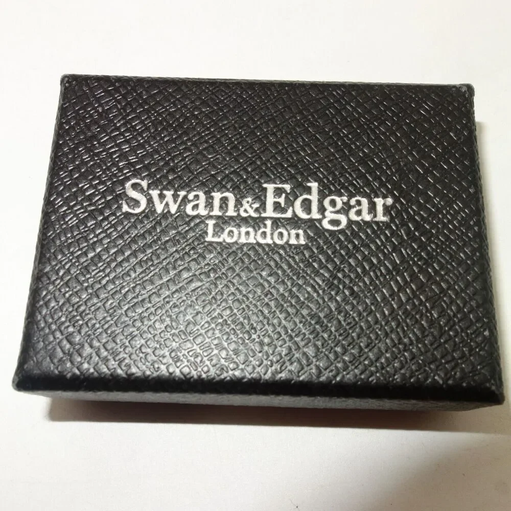 New Swan & Edgar London Luxury Chrome Plated Cufflinks